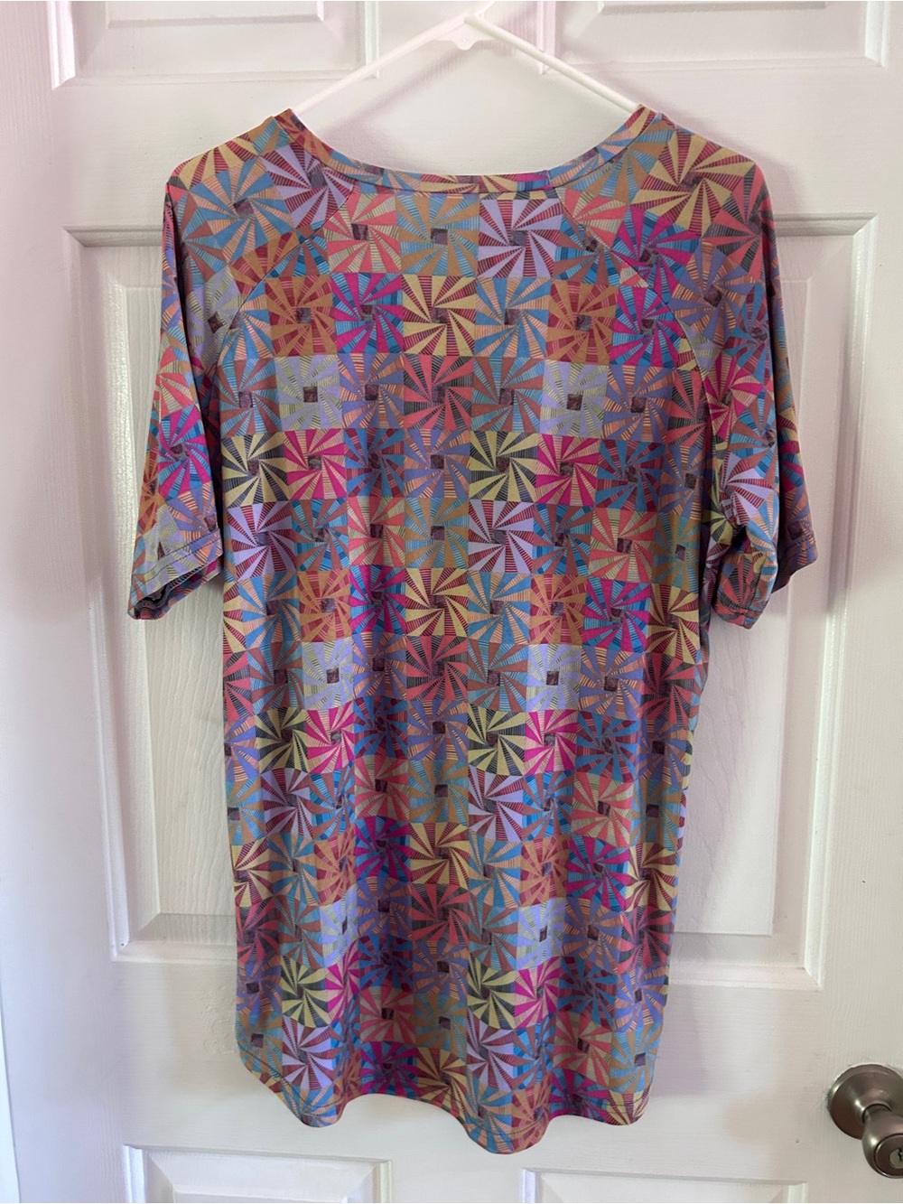 Kaffe Fassett Zappy Dots Colorful Geometric Print Top XL - Picture 2 of 3